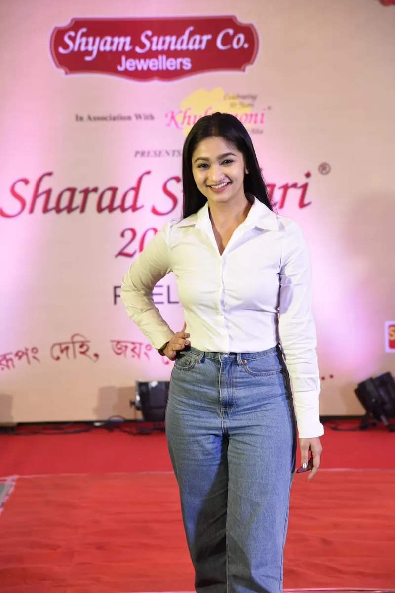 A moment from the Sharad Sundari 2021 selection round