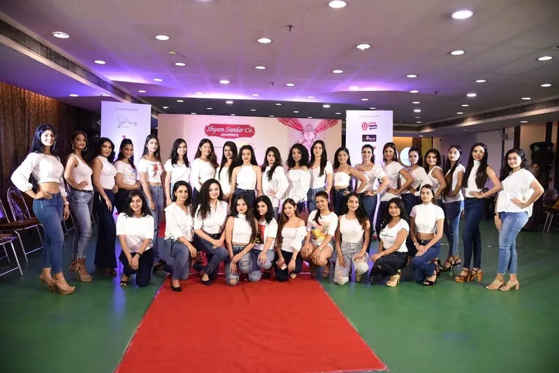 A moment from the Sharad Sundari 2021 selection round